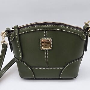 Dooney & Bourke  Mini Selleria Florentine Olive Green Crossbody Bag